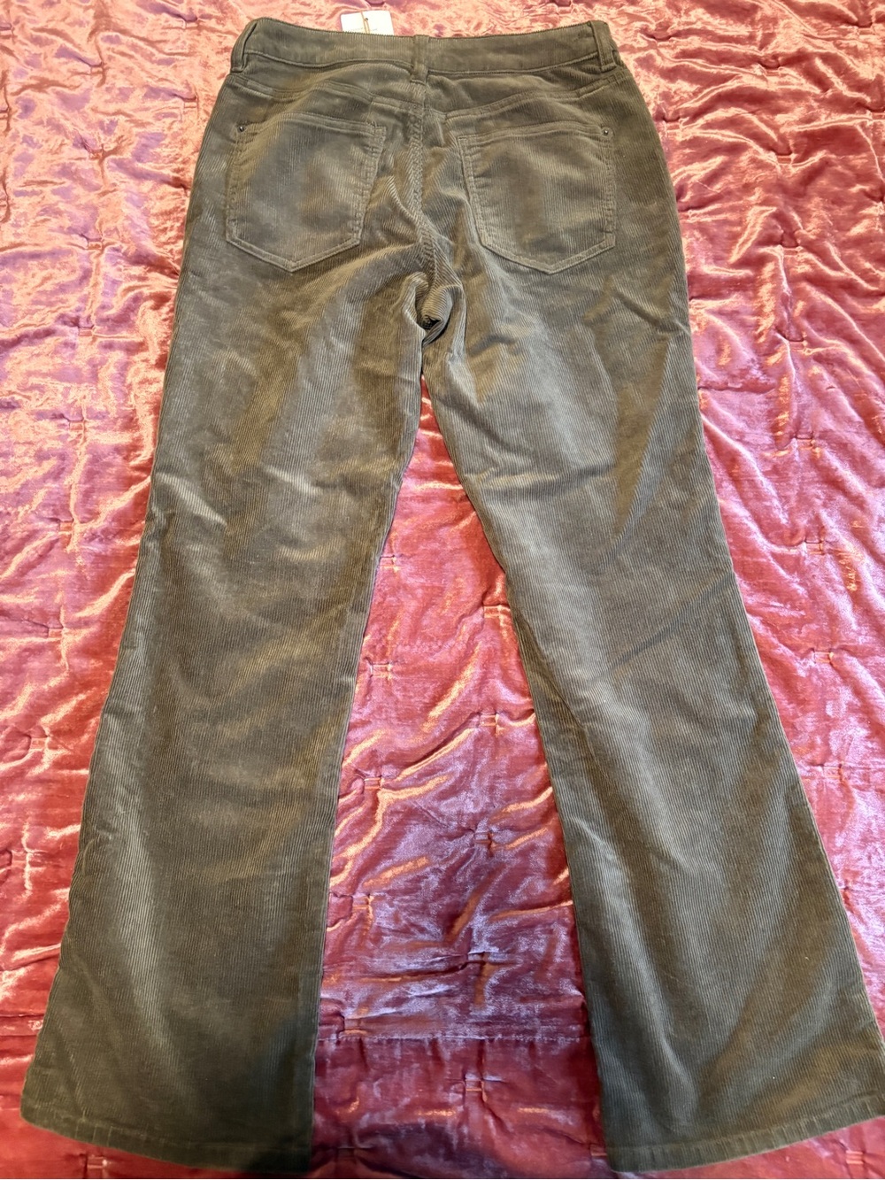Quince Corduroy Flare Jeans in Seawees